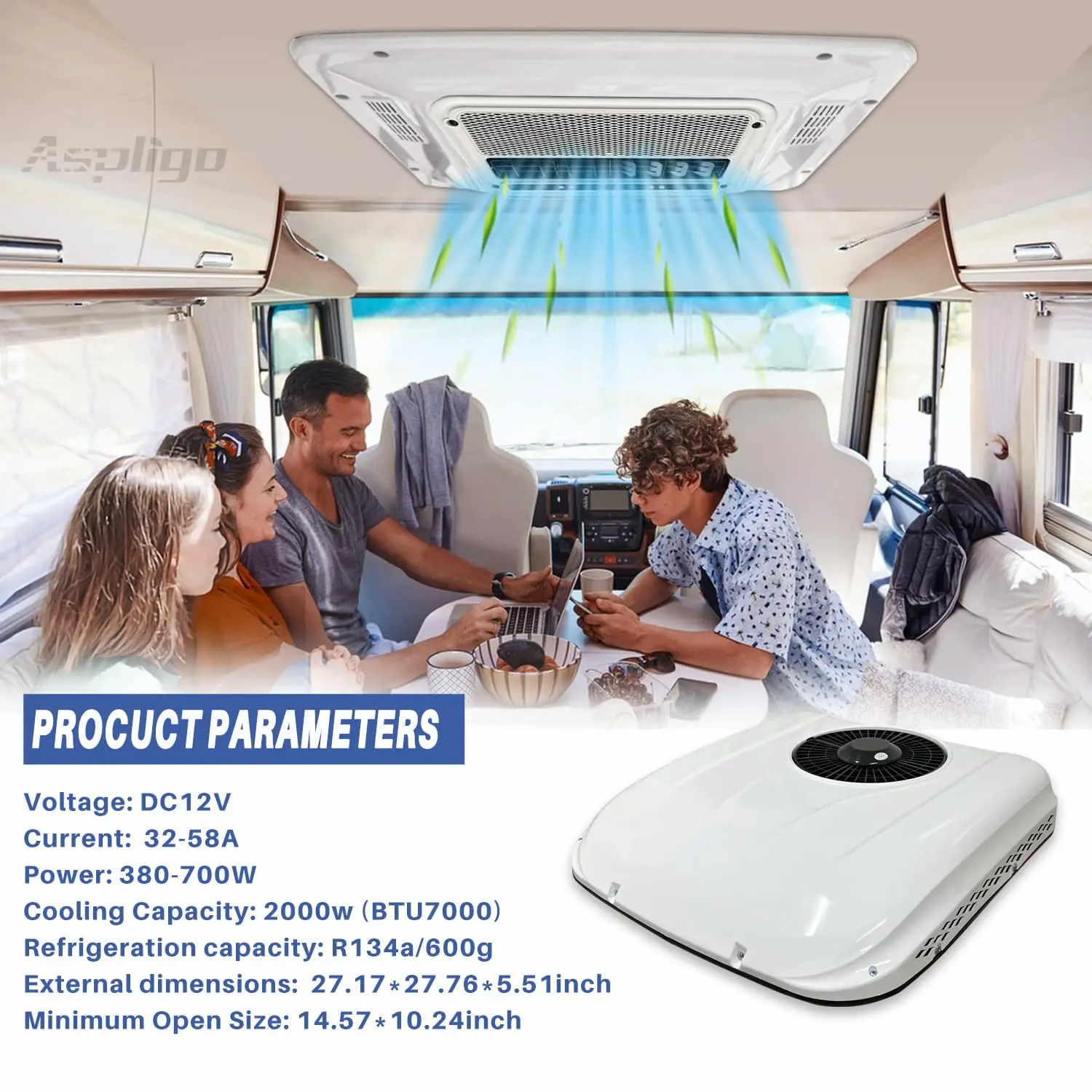 refrigerated air unit on roof
