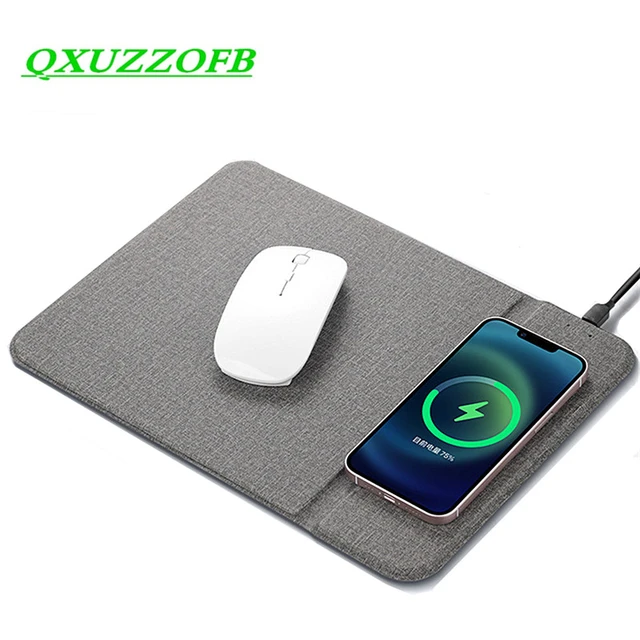 Tappetino per Mouse con Pad di ricarica Wireless Qi per Xiaomi Iphone  Samsung Galaxy Huawei tipo supporto per telefoni USB C 2 in 1 tappetino in  pelle PU - AliExpress