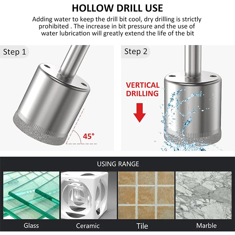 Guida Per Forare Piastrelle E Vetro - Localizzatore Fori Regolabile Con Ventosa - Foto 5