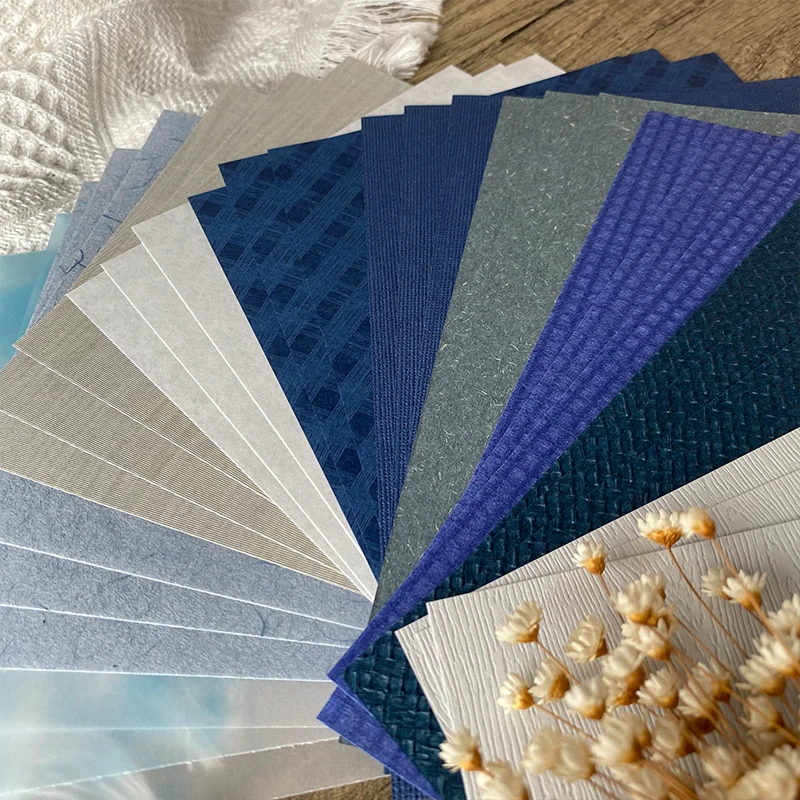 10Pcs Vintage Textured Paper for Scrapbooking DIY Journal Decorate decorative backing paper