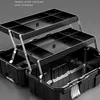 Portable Suitcase Folding Accessory Storage Mechanic Toolbox Tool Storage Plastic Workshop Large Tool Box Hardware Tools 2