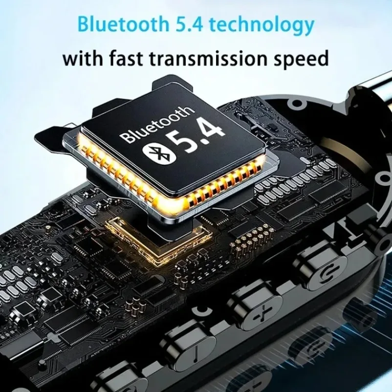 Color Screen Earphones Bluetooth 5.4 HiFi Sound