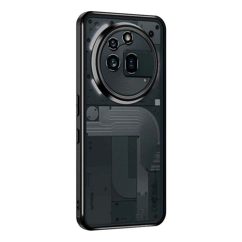 Minimalist Transparent Shockproof Phone Case - Soft Matte Silicone Frame