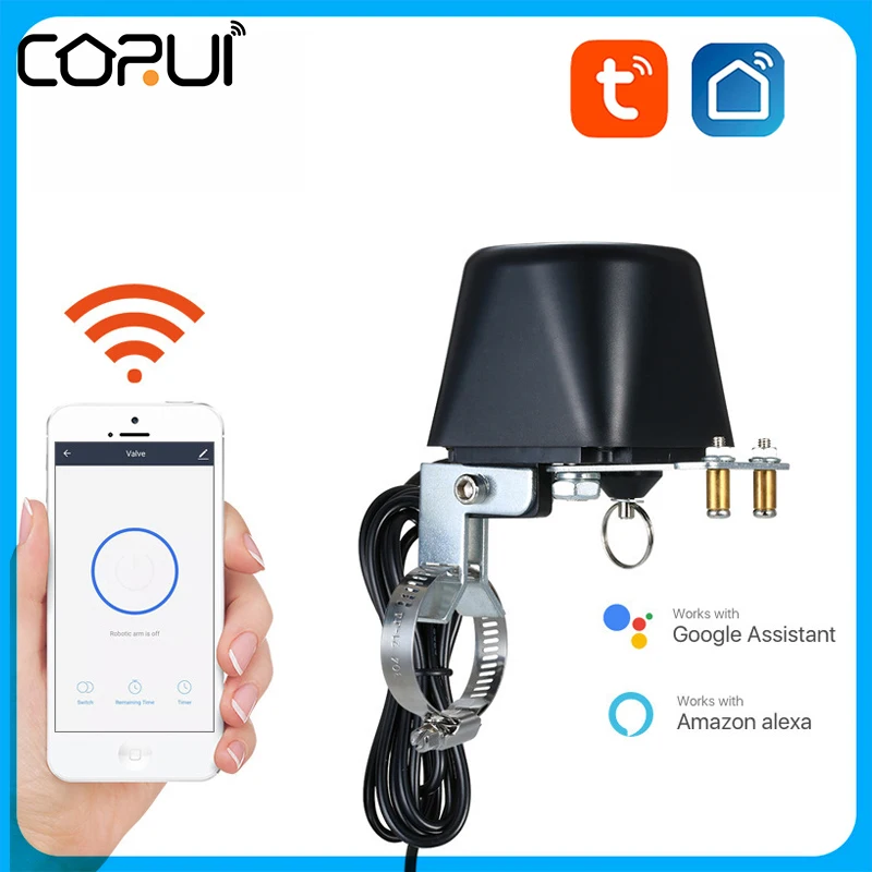 

Tuya Zigbee Smart Valve Controller For Gas Pipeline Automatic Shut Off Compatible With Alexa Google Assistant Leakage Alarm