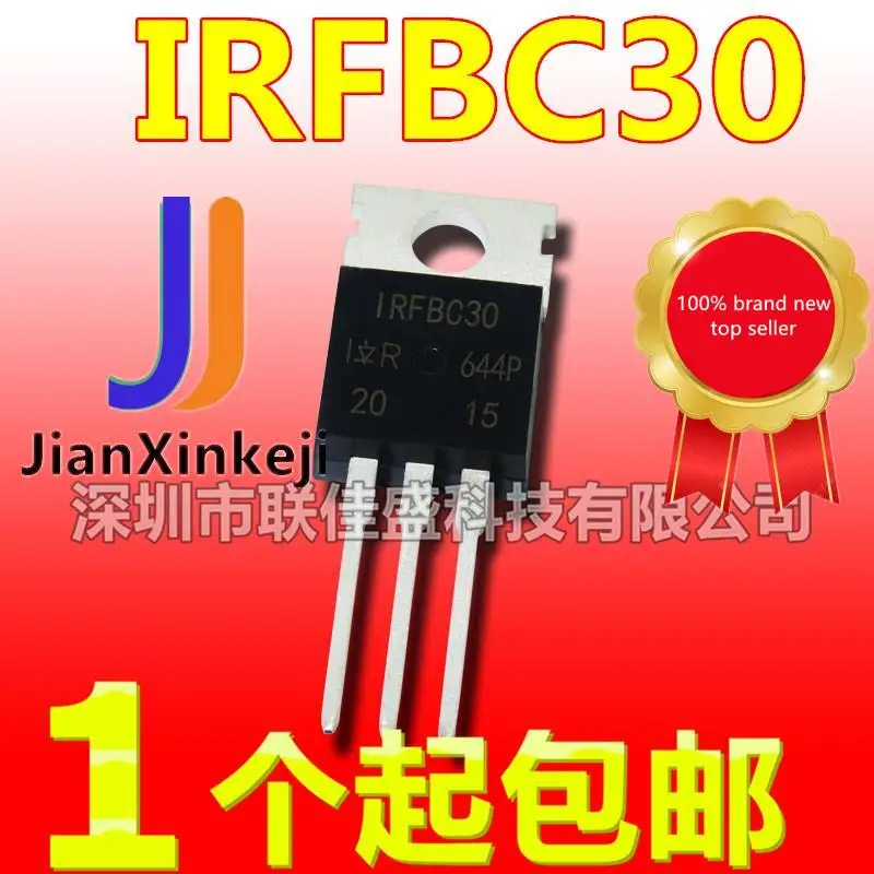 

20 шт., 100% оригинальные новые фотообои IRFBC30 IRFBC30 3.6A 600V N-channel в наличии TO-220