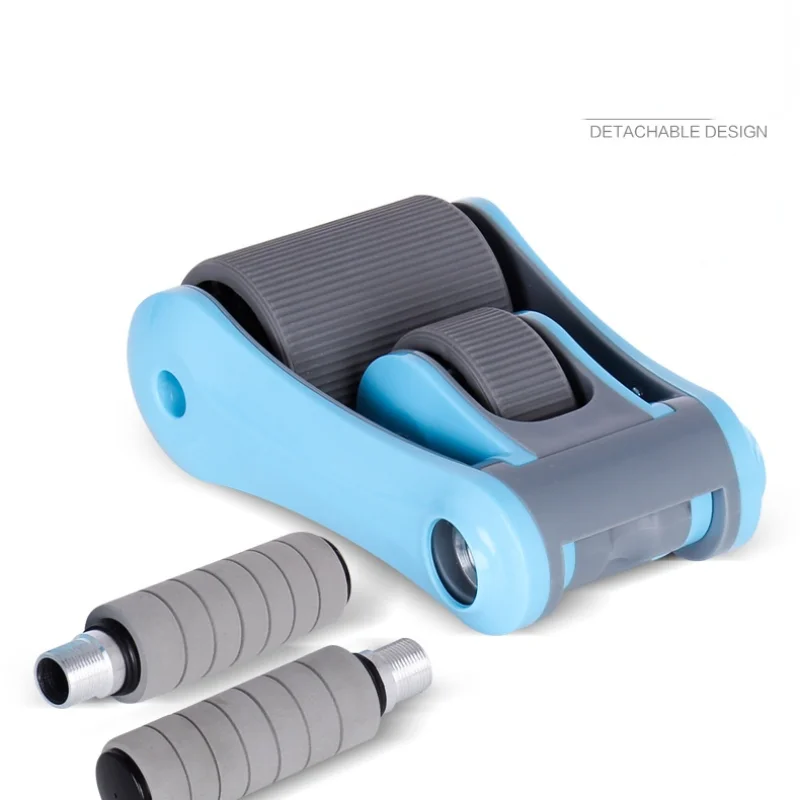 Foldable Abdominal Wheels Gym Equipment Ab Rollers Home Body Building Double-wheel Bearing Rollers Silent Fitness Equipment