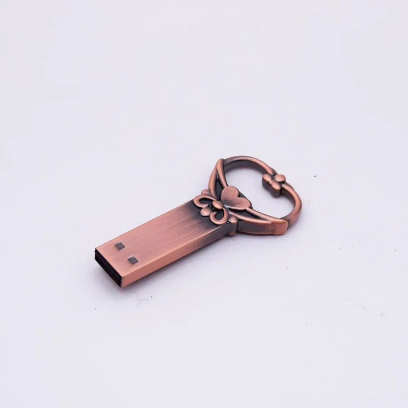 High Speed Usb Flash Pen Drive Metal Key Usb Drive Custom Logo 32g/16g/ 8g/4g Memory Pen Stick Wedding Gift Over 10pcs Logo Free 