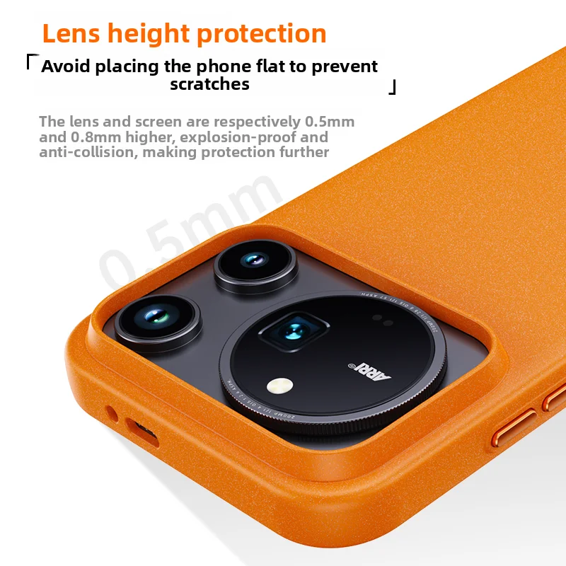 Matte Rock Sand Shockproof Phone Case with Magnetic Wireless Charging Compatibility