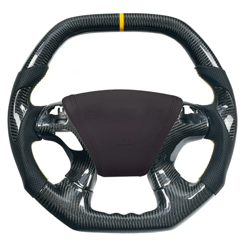 

100% Настоящее углеродное волокно, кожа алькантара, кованое Рулевое колесо для Infiniti Q70 QX60 на заказ