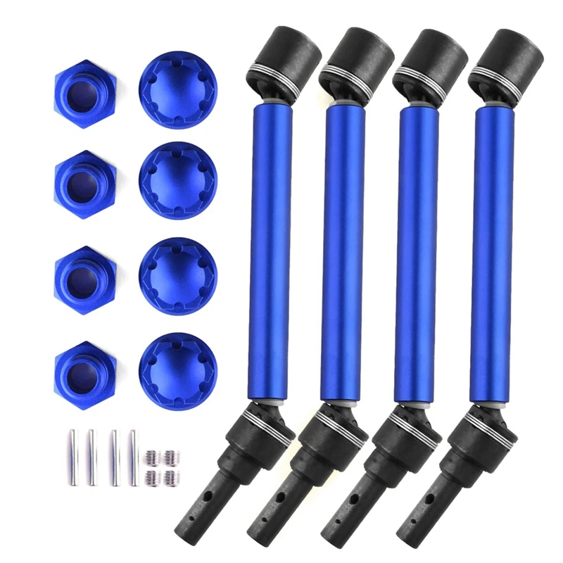 4Pcs 8996X Albero Di Trasmissione Esteso Cvd Con Ruota Esagonale Per 1/10 Traxxas Maxx 2.0 V2 89076-4 Widemaxx Rc Parti Di Aggiornamento Per Auto