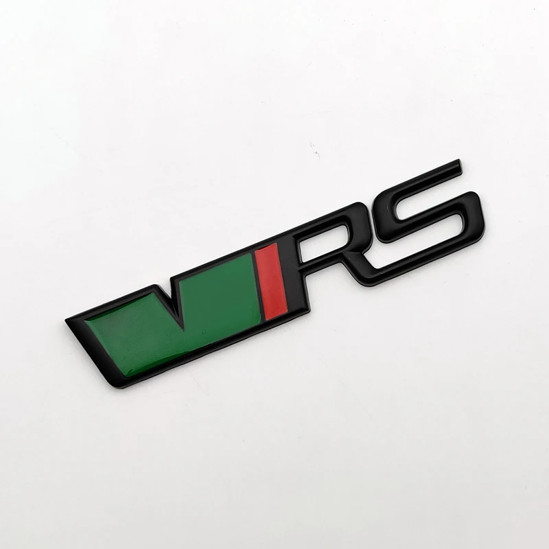 3d RS Logo VRS Emblem Nameplate Car Front Grille Trunk Badge RS VRS Accessories