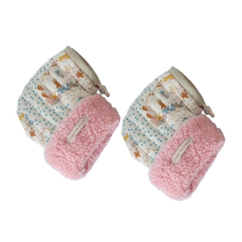 B2EB Cartoon Kids Scooter Gloves Children's Balanced Vehicle Plush Mittens Daily Warm