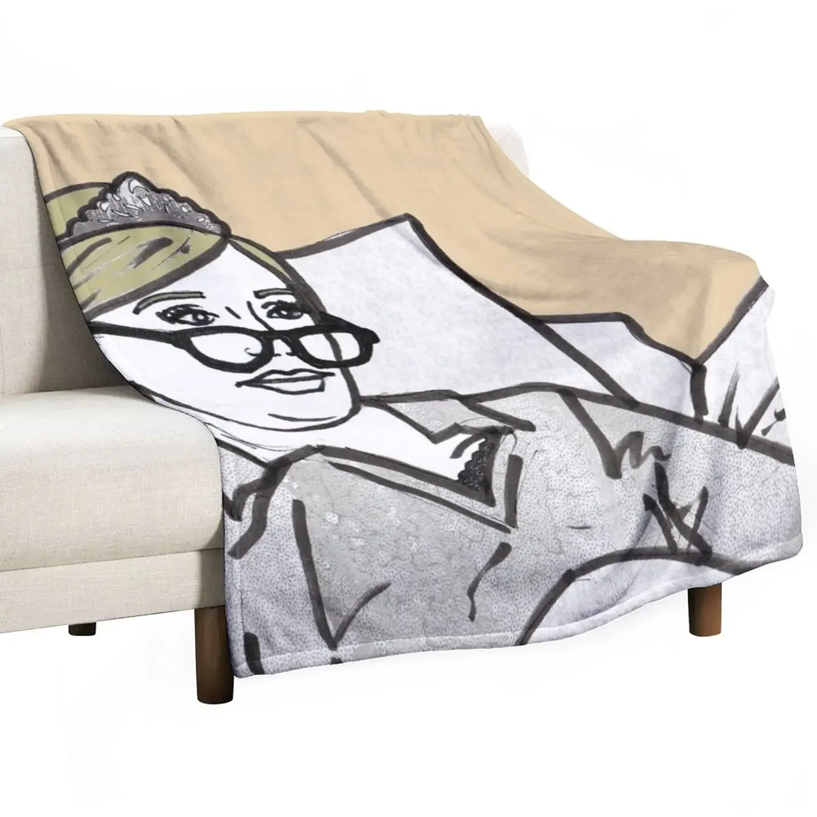 

Lady Morgan Throw Blanket Hairy Thin Tourist Blankets