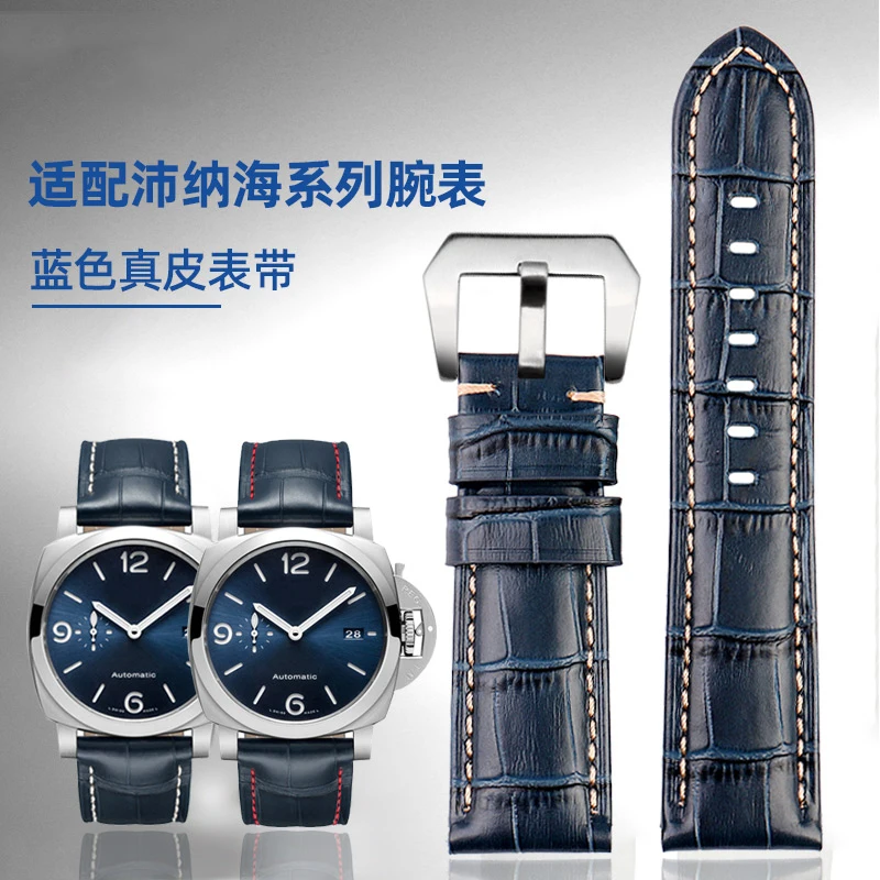 

Ремешок кожаный для мужских часов Panerai PAM688 441, синий, 20 мм 22 мм 24 мм 26 мм