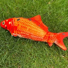  Plush Electric Fish Toy Sleeping Baby Simulation Swing Kitten Dance Fish Toy Animal Model Cognitive Interactive Gift for Kids 