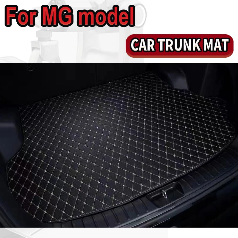 Lot 4 Protections Seuil De Porte Voiture MG – Fibre De Carbone Cuir Rouge, Anti-Rayures Pour ZS EV HS GT MG4 & Plus