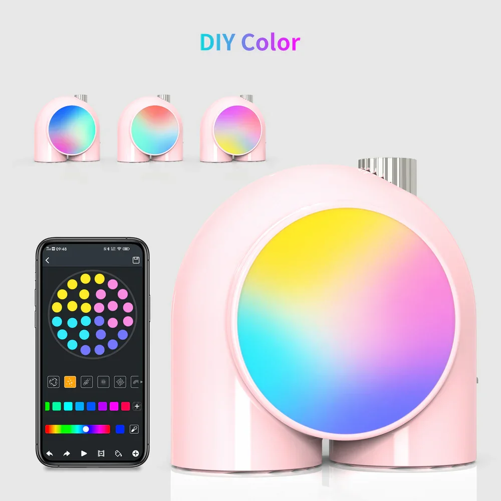 Divoom Planet-9 Night Light Lamp RGB LED Light with Programmable Effects Decorative Gifts Neon Light Atmosphere Bedside Lamp
