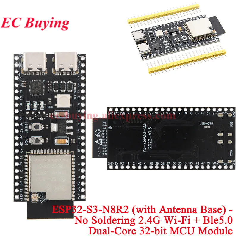 ตัวเลือกสินค้า บอร์ดพัฒนา ESP32-S3 โมดูล Wi-Fi 2.4G และ Bluetooth เสริม Type-C