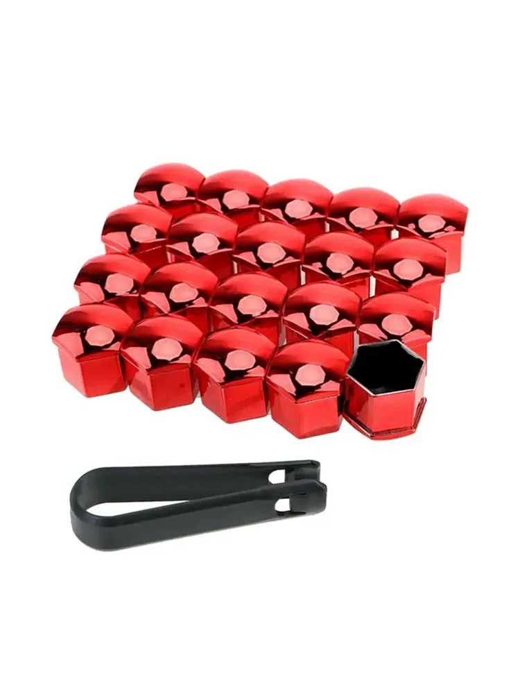 20pcs/set 21/19/17mm Car Wheel Nut Caps Protection Covers Caps Anti-Rust Auto Hub Screw Cover Auto Tyre Nut Bolt Decoration