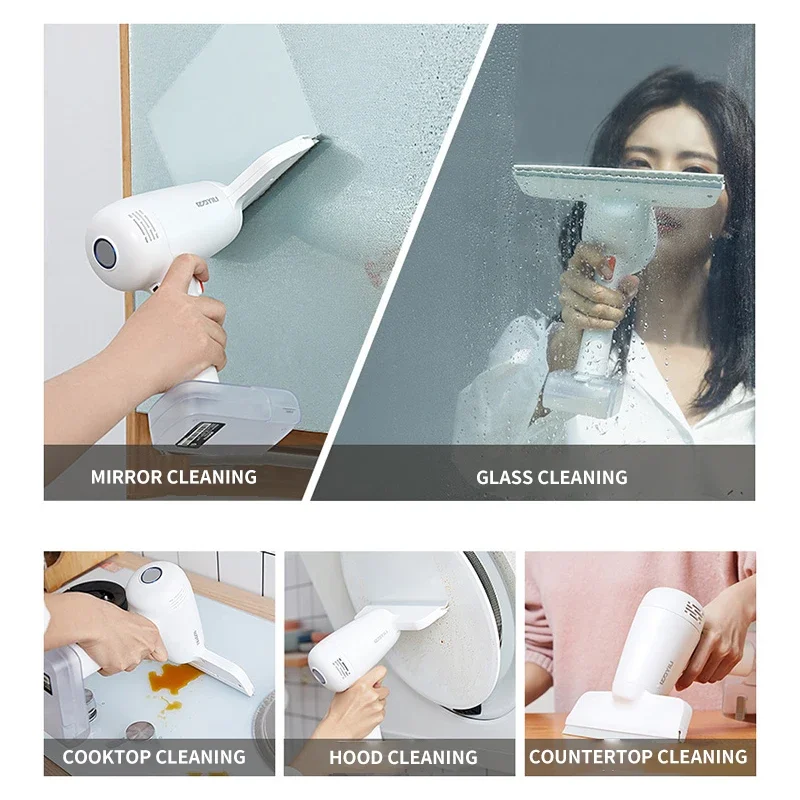 Electric Window Cleaner For Home Wireless Glass Cleaning Machine Kitchen Bathroom Cleaning Tools Car Windshield Mirror Wiper 6
