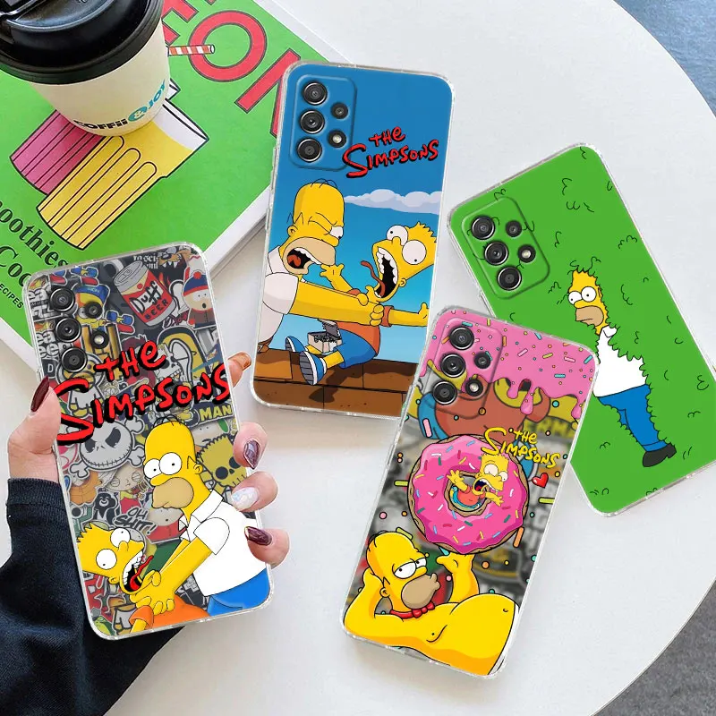Homer-Simpsons Soft Clear Phone Case