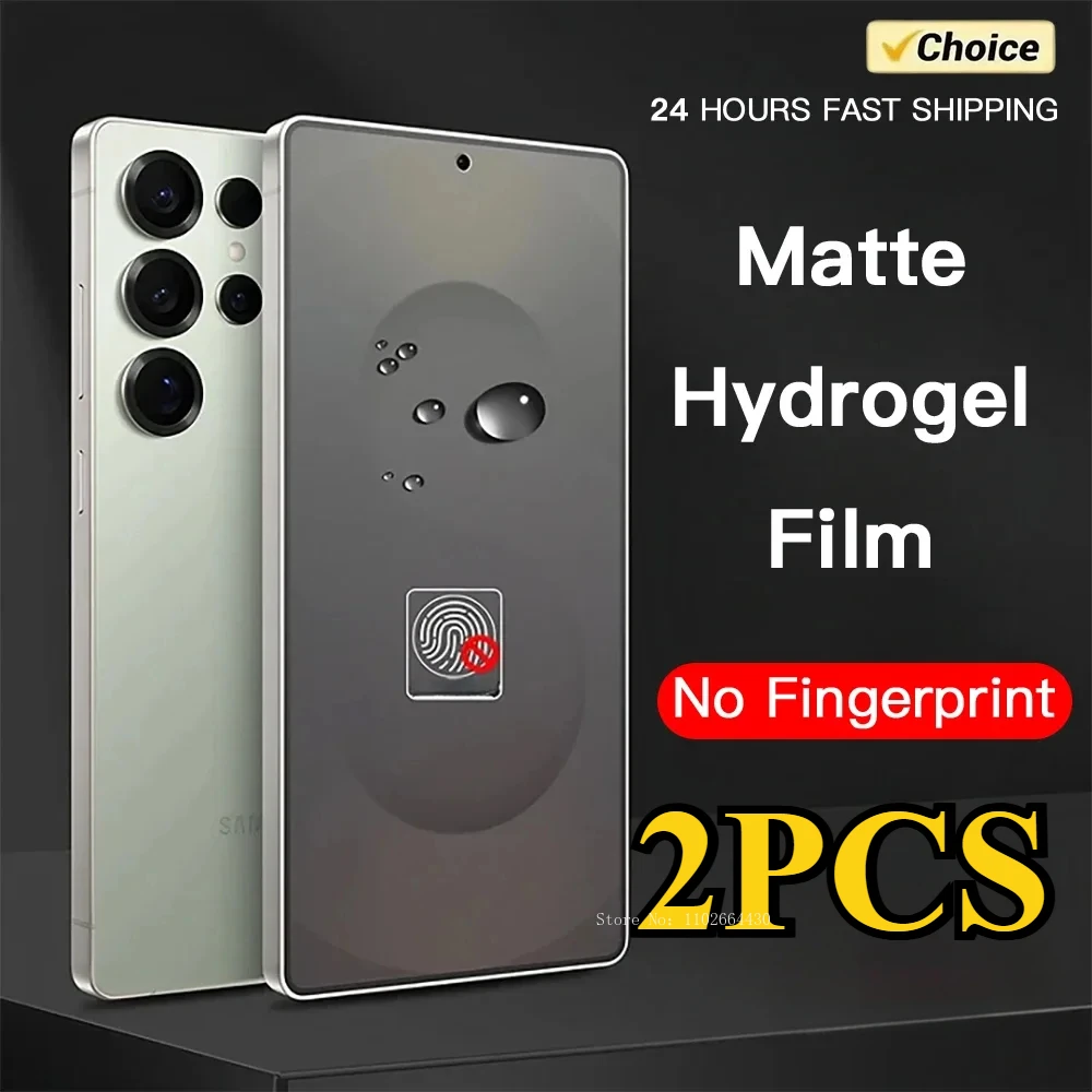 Matte Hydrogelfolie für Samsung Galaxy S25 S24 S23 S22 S21 S20 Ultra Plus FE Edge Displayschutzfolie, kein gehärtetes Glas