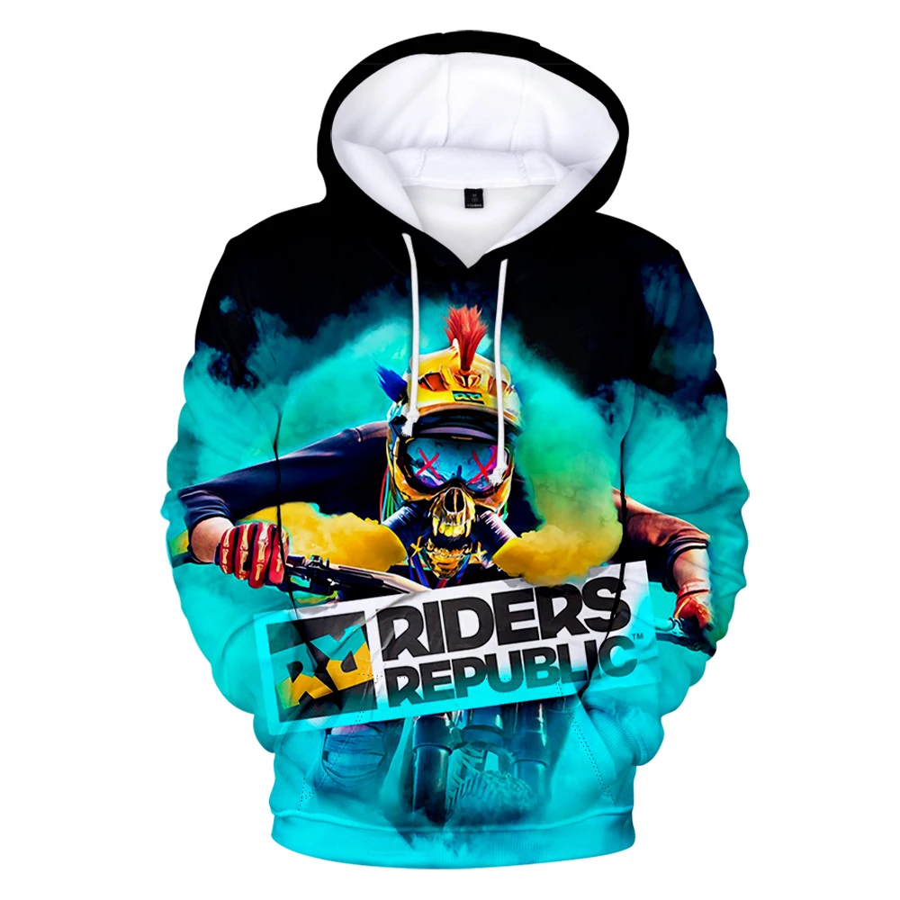 

Riders Republic Hoodie Unisex Long Sleeve Sweatshirt Women Men's Hoodies 2022 Sport Game 90s Youthful 3D Clothes Plus Size