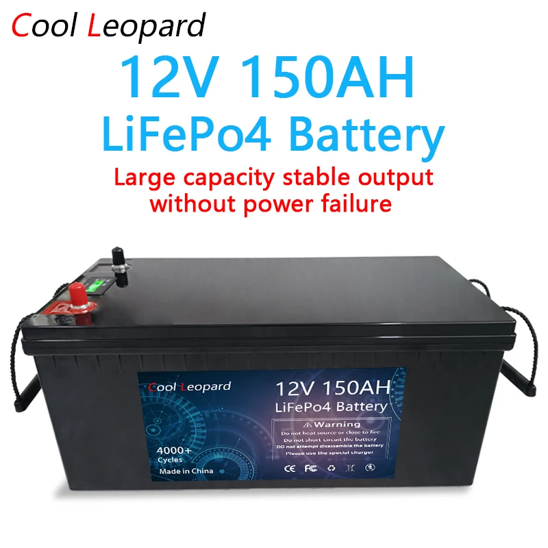 

Upgraded Version Of 100Ah 180Ah 300Ah Lithium Iron Phosphate Battery 12V Lifepo4 Cycle Built-In BMS Energy Storage Solar RV.