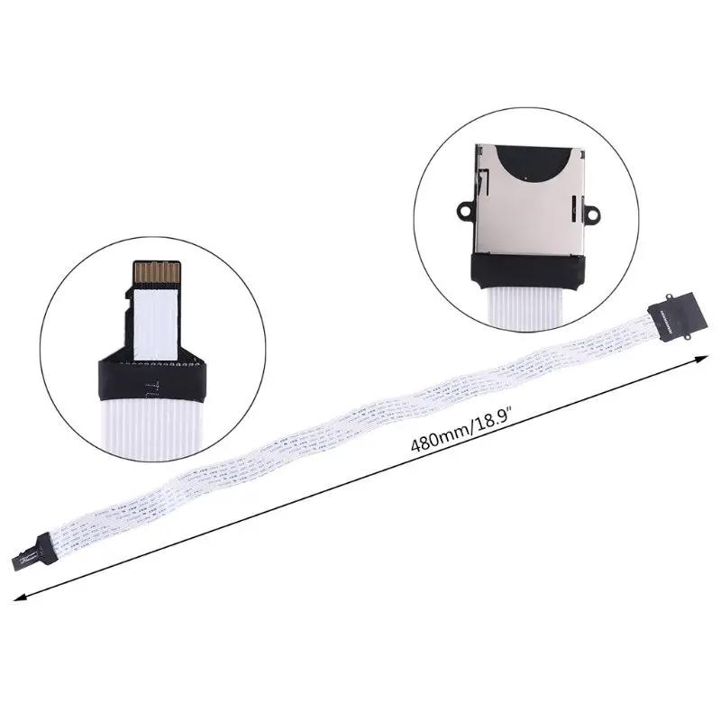 Innov8® Kit Estensore Per Scheda Micro-SD TF A SD Femmina - Cavo FPC 25 Cm