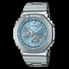 Sport Digital Electronic Unisex Watch Alloy Large Dial Dual Display World Time LED Auto Hand Lifting Lamp Steel Strap Oak Series 1