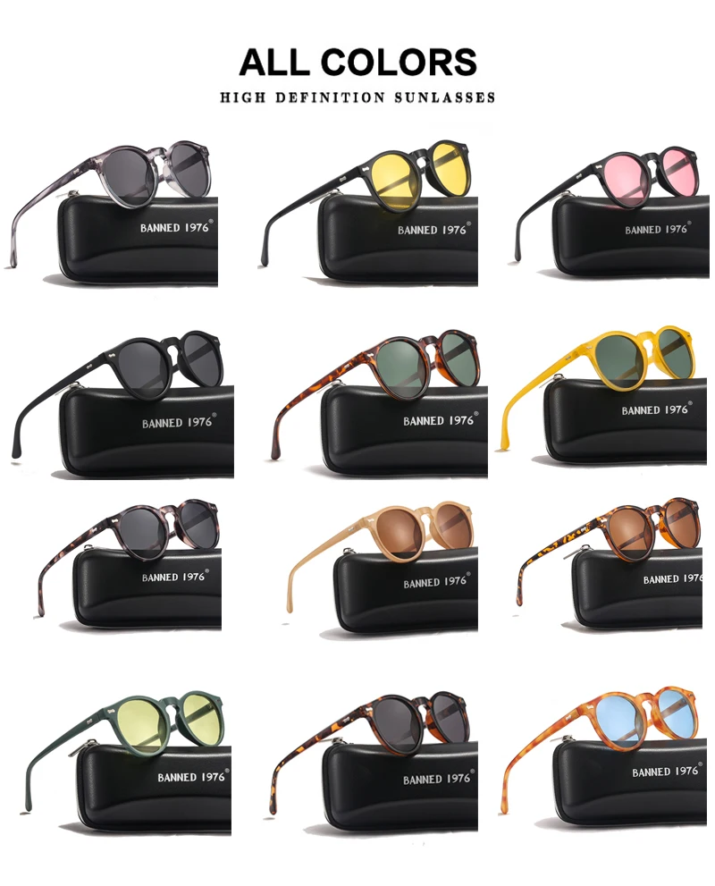 New Fashion Polarized Sunglasses Women Vintage Luxury Brand Design Glasses Mirror Classic Oculos De Sol Feminino Men Eyewear