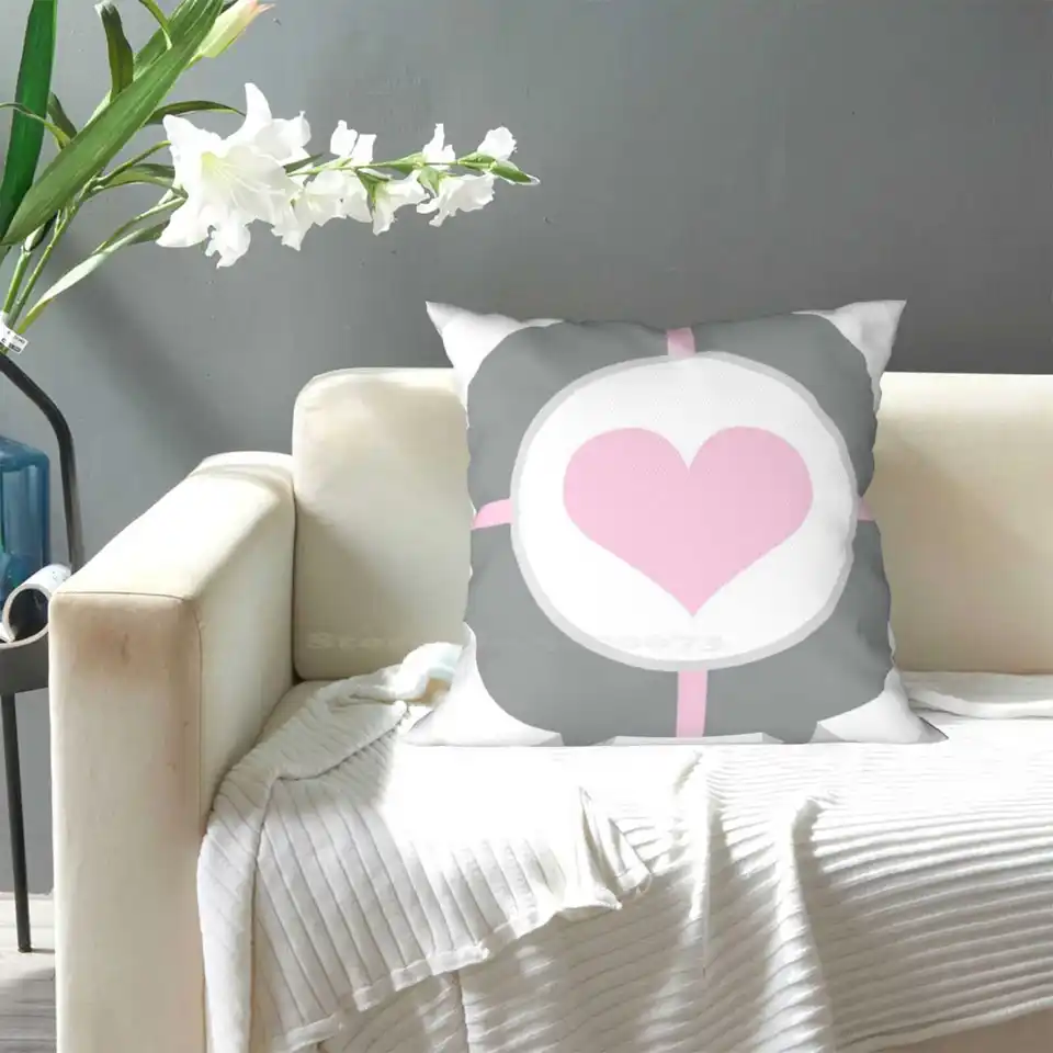 Cute Portal Companion Cube Bedroom Office Hug Pillowcase Valve Game Portal  2 Portal 3 Portal Cube Chell Glados Cake Is A Lie - AliExpress, image size:960x960