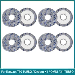 Replacement For Ecovacs T10 TURBO / Deebot X1 / OMNI / X1 TURBO Vacuum Cleaner Mop Cloth Washable Mop Pads Parts Accessories