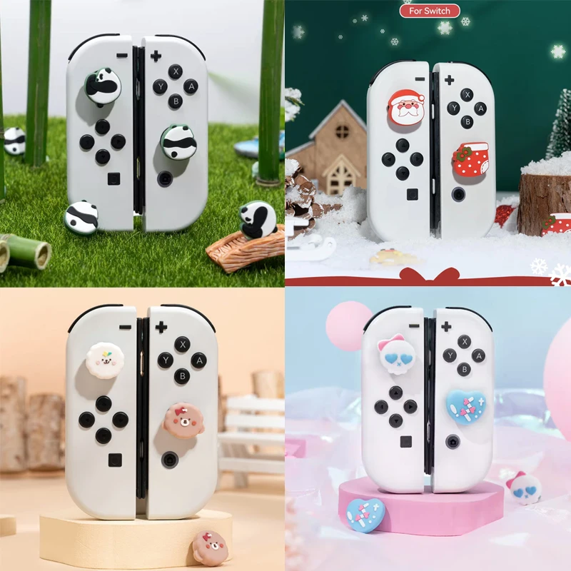 Cute Panda Meow Gift Silicone Soft Thumb Stick Grip Cap Joystick