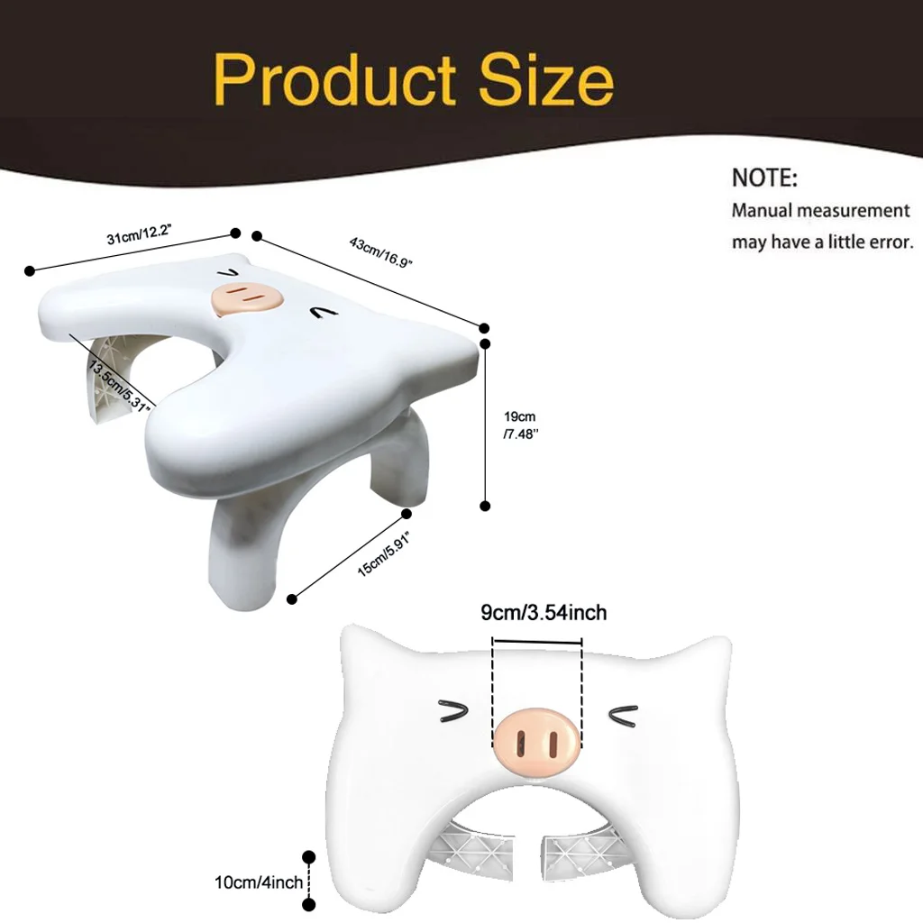 Home Folding Squatting Stool Bathroom Squat Toilet Stool Compact SquattyPotty Stool Portable