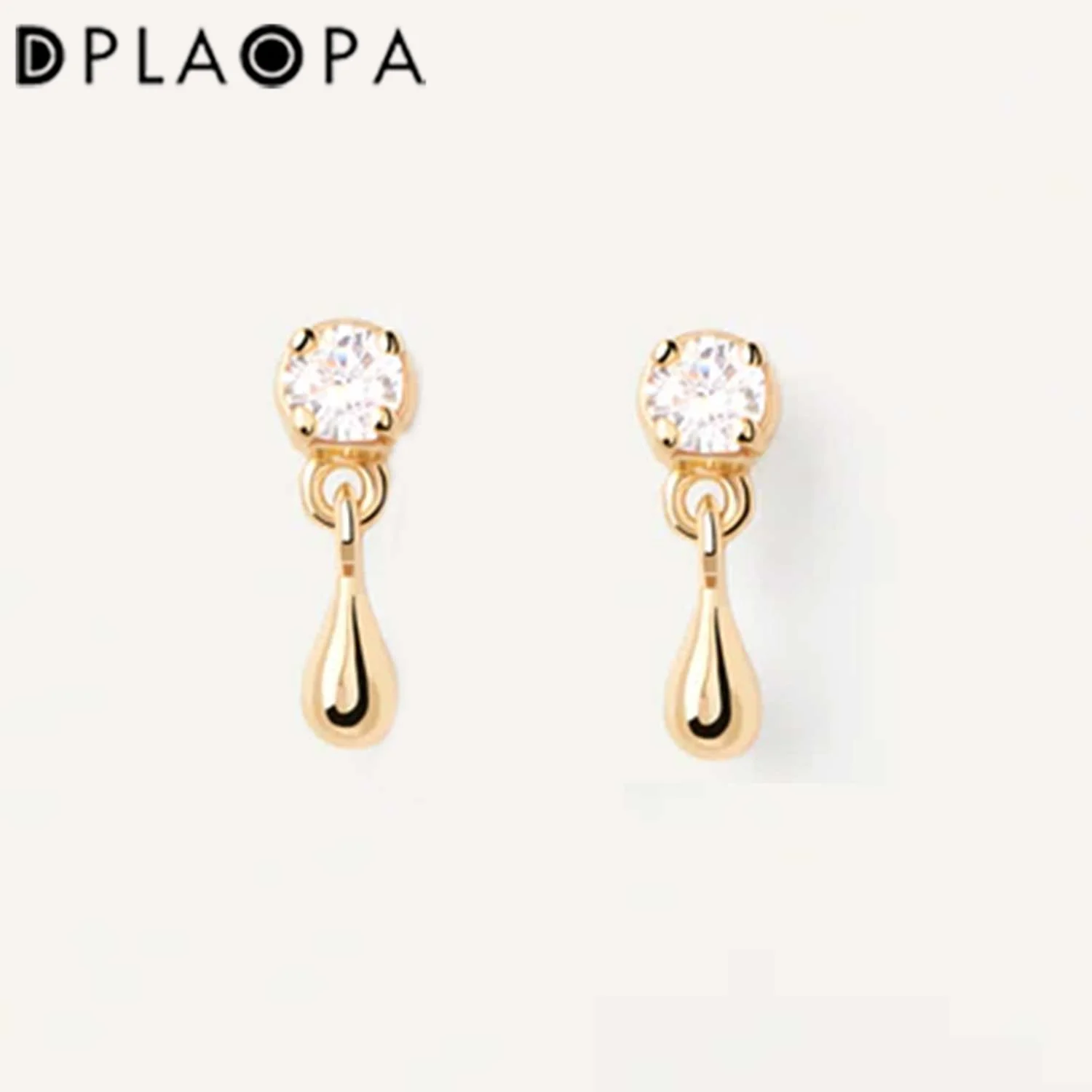 Dplaopa 100% 925 Sterling Silver Cz Luxury Drop Earring Piercing Pendiente Clips Gioielleria Raffinata
