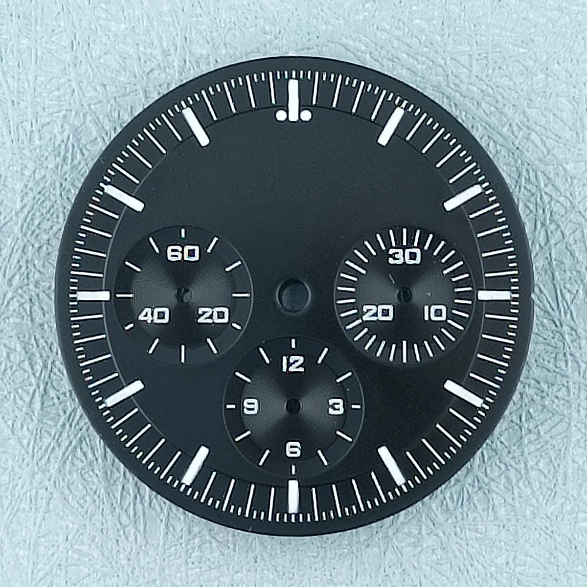 32.5mm VK Watch Dial for VK Movement 63 Movement 6 Hands Watch Parts C3 Green Luminous Chronograph Face Customizable