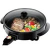 Electric Skillet 12 Inch Frying Pan with Non-Stick Coating, Temperature Control, Tempered Glass Lid, Cool-Touch Handles and Knob 4
