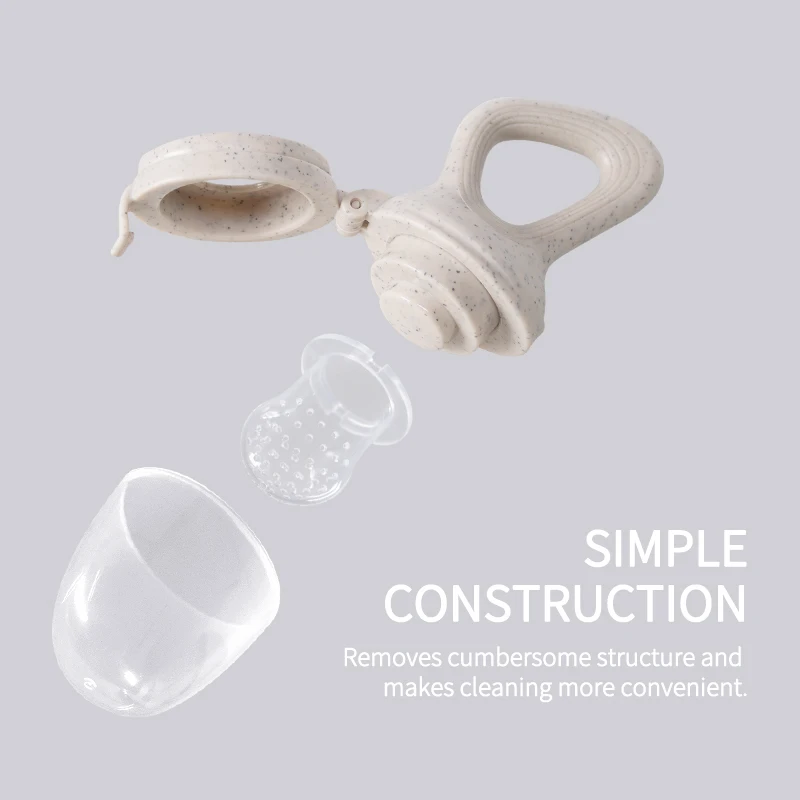 Silicone Fruit Feeder 1 Pcs for Baby with Cover silicone fruit feeder