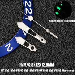 High - Quality Super Green Luminous Sword Style Watch Hands (Shining Silver)