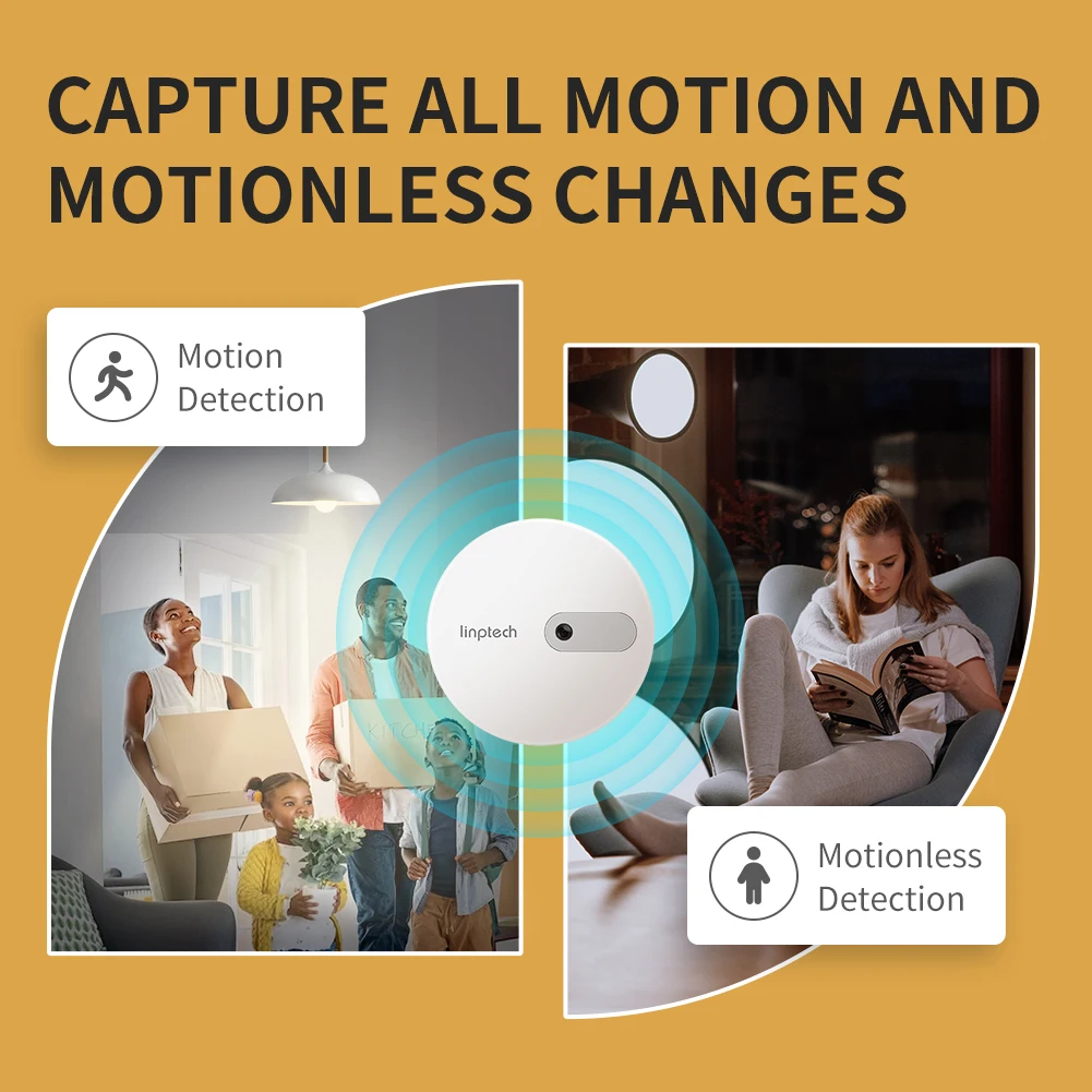 Linptech Human Body Presence Sensor ES1 Zigbee/Wifi Communication Millimeter Wav