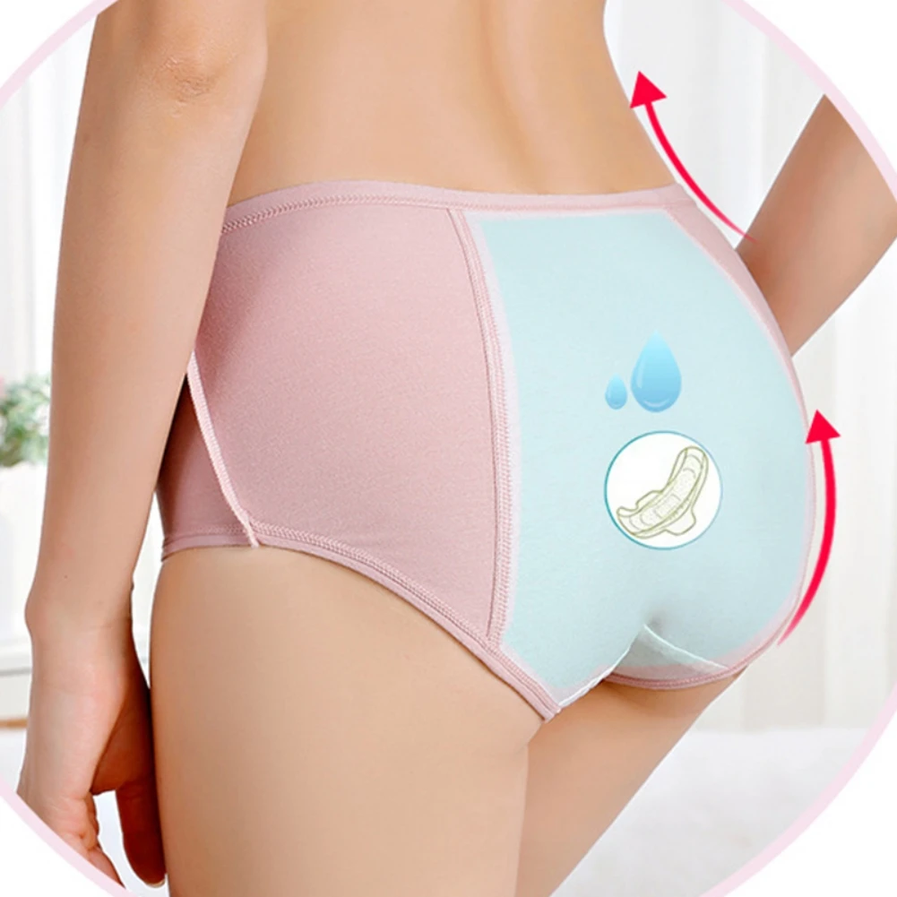 Cotton 3-Layer Women Maternity Panties for Heavy Absorption Leakproof maternity panties