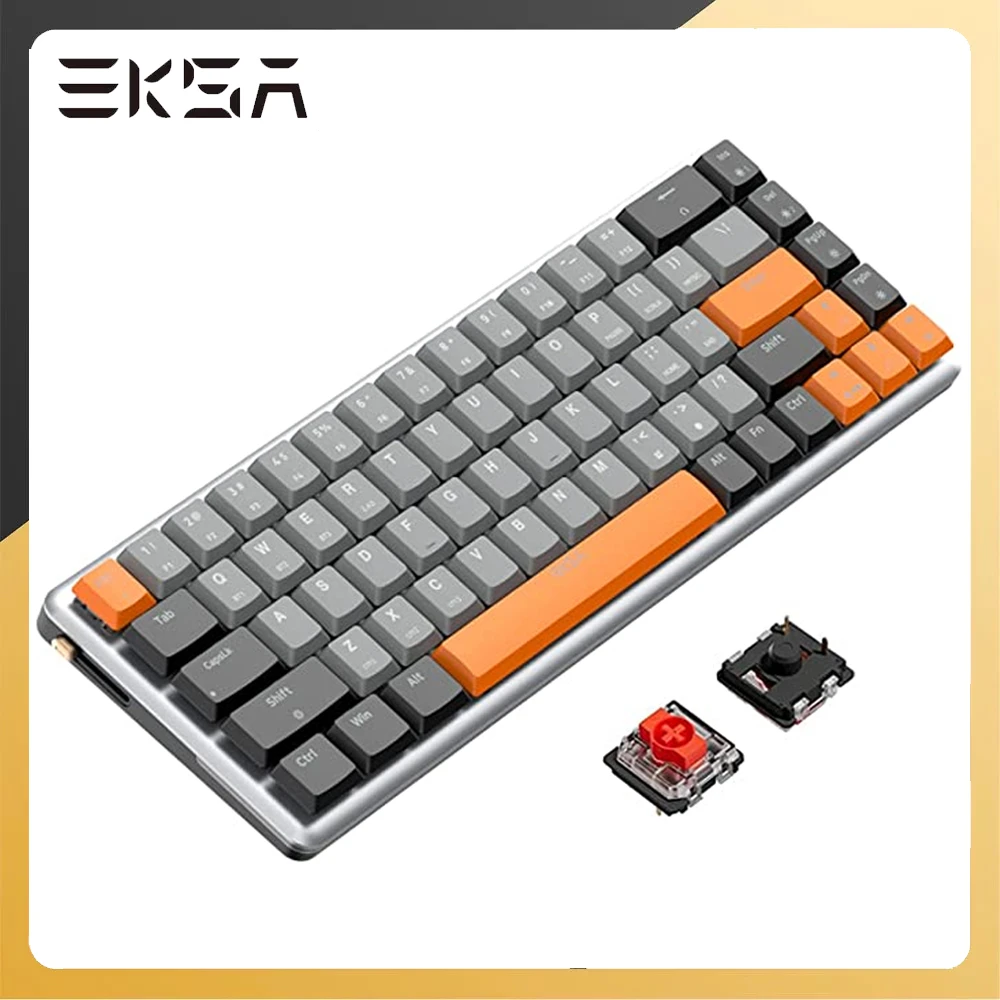 Eksa Wireless Rgb Usb Mini Mechanical Keyboard Red Switch Gaming Ek3000