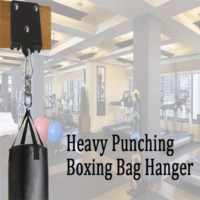 360° Swivel Heavy Duty Punching Bag Bracket Wall Mounted Training Sandbag Hooks Ceiling Mount Beam Wood Hook Fitness Accessories