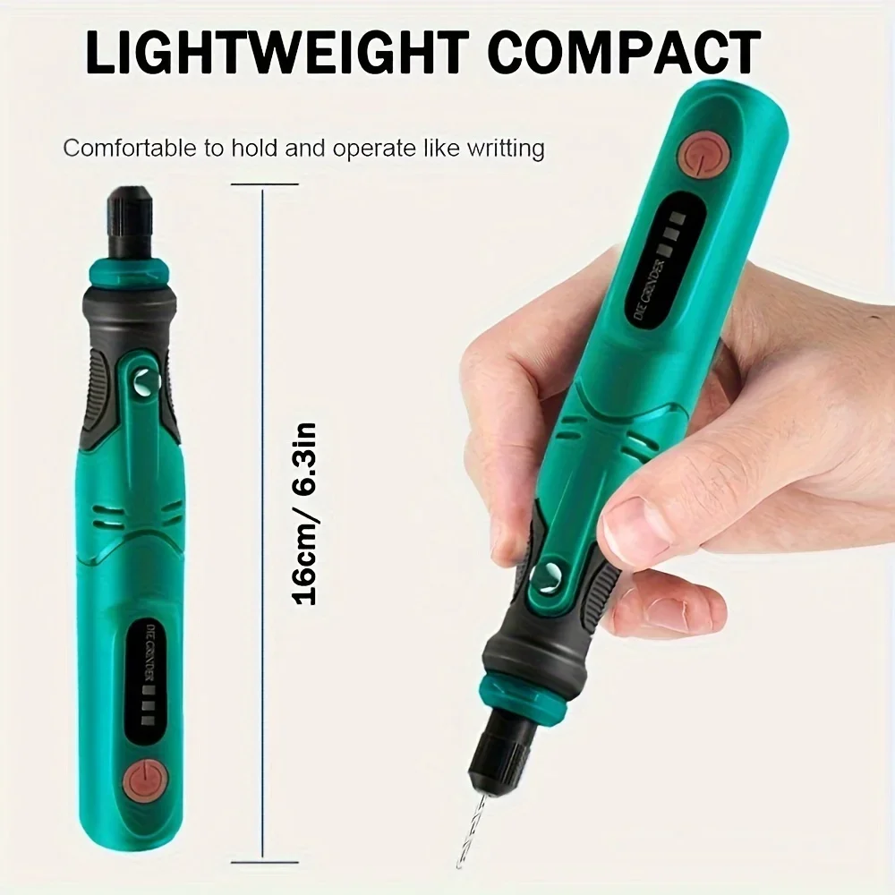 JANGKLIFE USB Cordless Rotary Tool Kit Woodworking Engraving Pen DIY For Jewelry Metal Glass Mini Wireless Drill 5