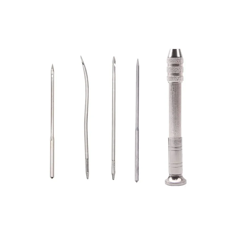 Multifunctional PU Leather Sewing Awl Set DIY Leather Punch Stitching Repair Tool Replaceable Sewing Needles Handmade Supplies