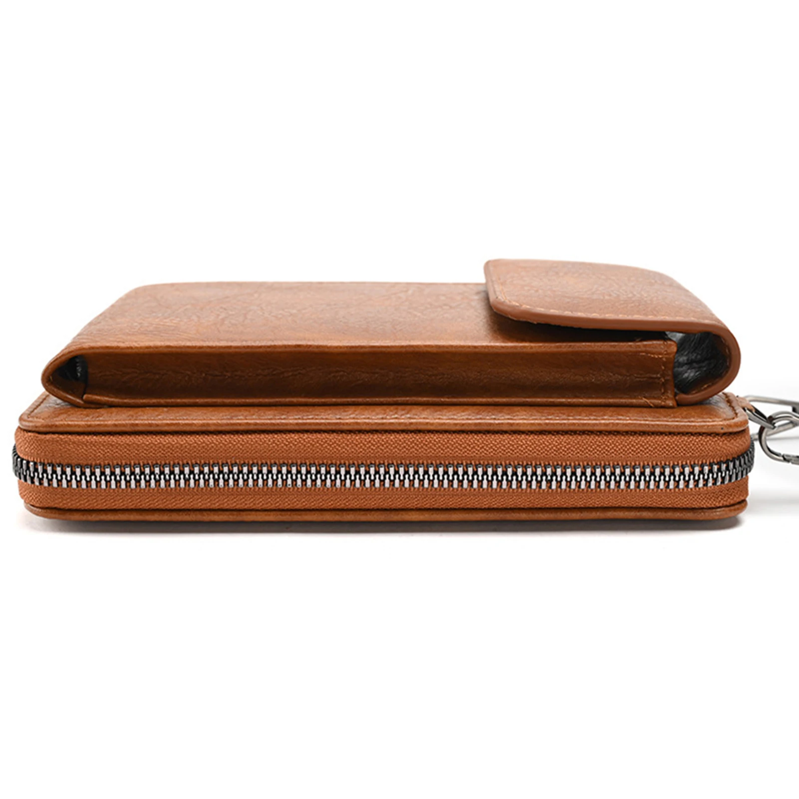 Women's Mini PU Leather Mobile Phone Clutch Bag Crossbody Bags Large Capacity Multi-Layer Ladies Purse Card Holder 2023 New