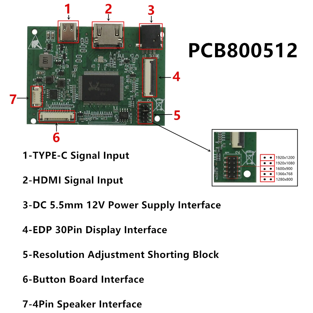 Highly Compatible Universal TFT TN IPS LCD Screen Display HDMI-compatible VGA AV Driver Control Board 30Pin/40Pin LVDS EDP TTL computer monitor touch screen display epaper display screen