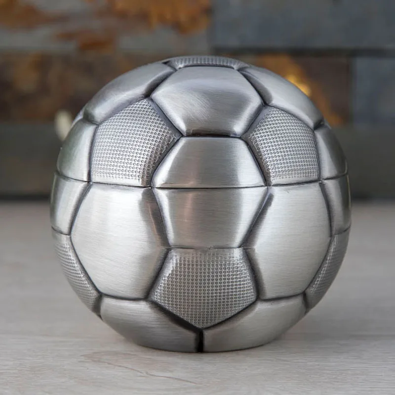Football  Metal Money box Tin Alloy Coins Holders Piggy Bank For Kids Money Safe SNG025 2