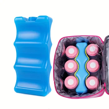Ice Pack for Coolers, Breastmilk Bottle Storage, Lunch Box, Insulated Contoured Freezer Pack, Long Lasting Reusable Cool Pack